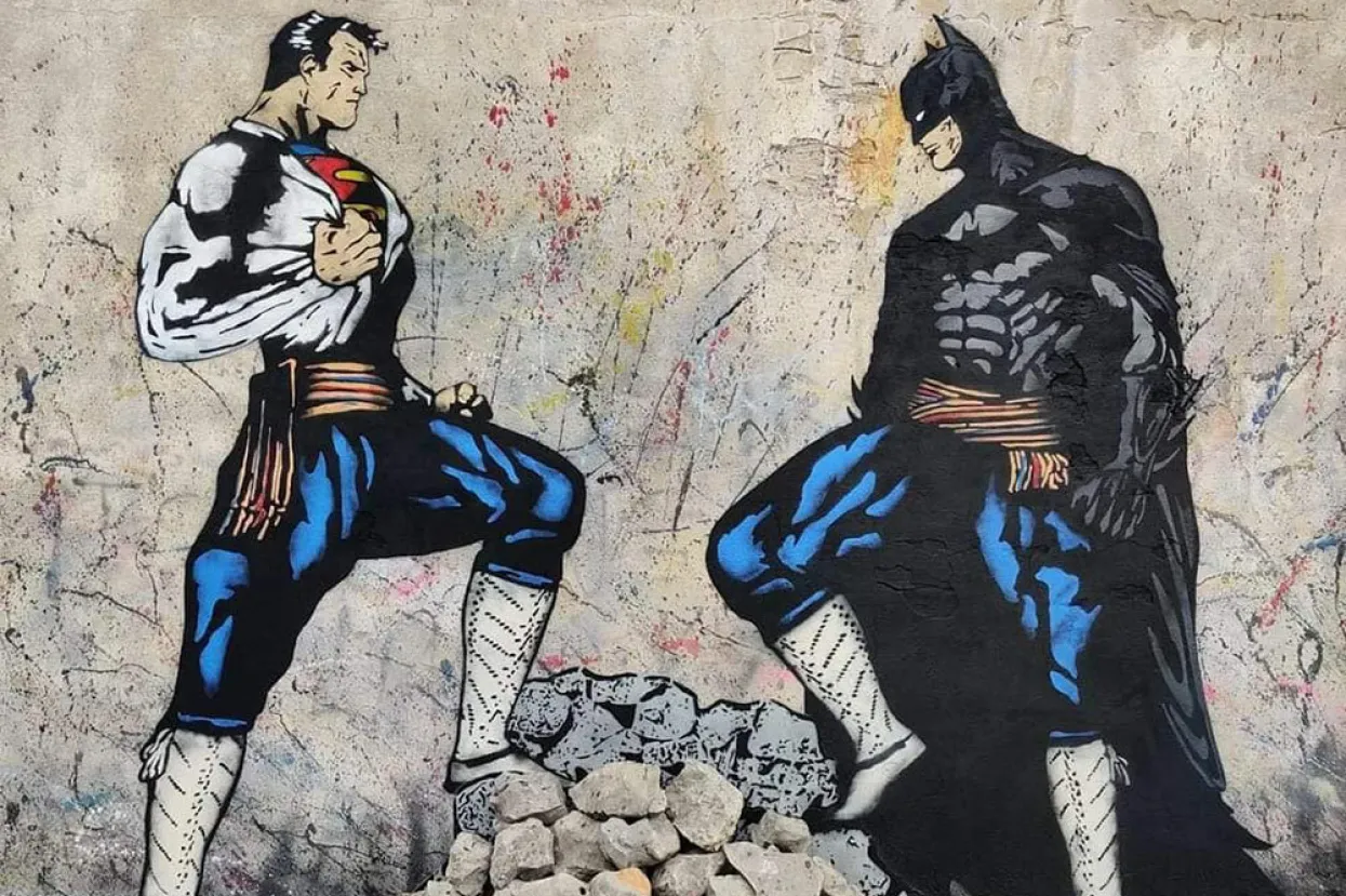 U &Scaron;irokom Brijegu osvanuo je zanimljiv grafit ispod kojeg stoji natpis "Čija je međa"?