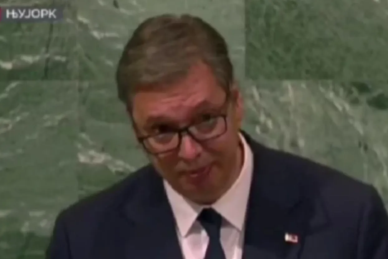 Aleksandar Vučić za govornicom UN-a