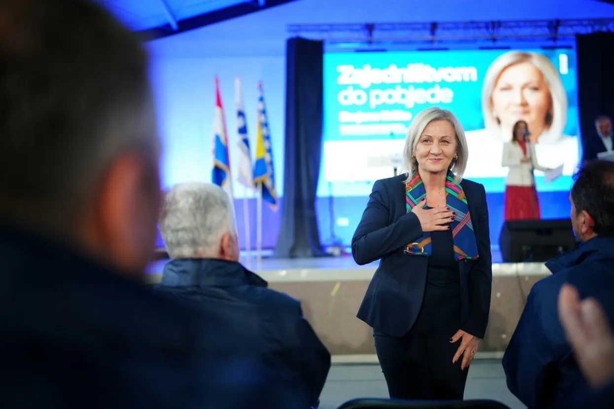 Predizborni skup Hrvatske demokratske zajednice BiH i stranaka okupljenih oko Hrvatskog narodnog sabora BiH u Usori