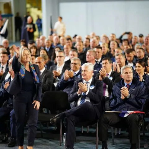 Predizborni skup u Žepču