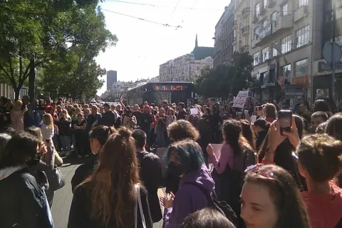 Prosvjed ispred Informera