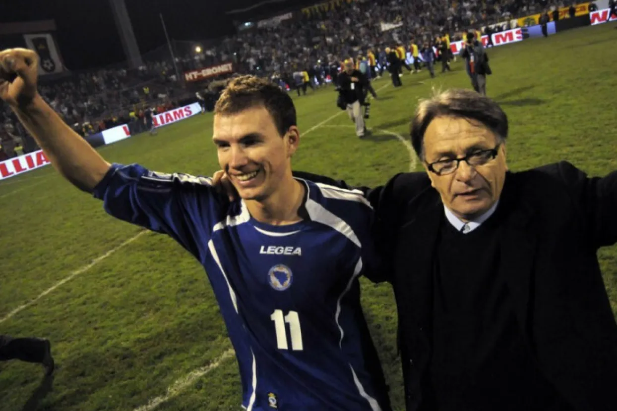 Edin Džeko i Miroslav Blažević