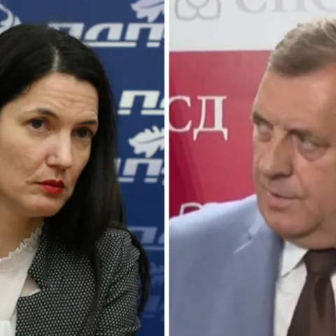 Jelena Trivić i Milorad Dodik