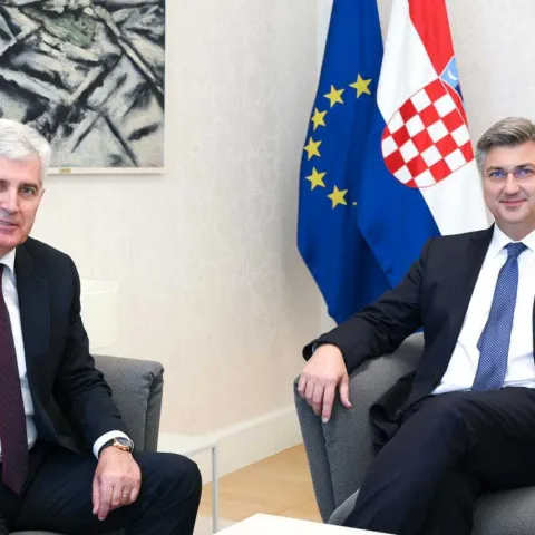Čović se sastao s Plenkovićem: 'Potez visokog predstavnika doprinosi stabilnosti i boljitku BiH te predstavlja prvi korak u daljnjoj izbornoj reformi'
