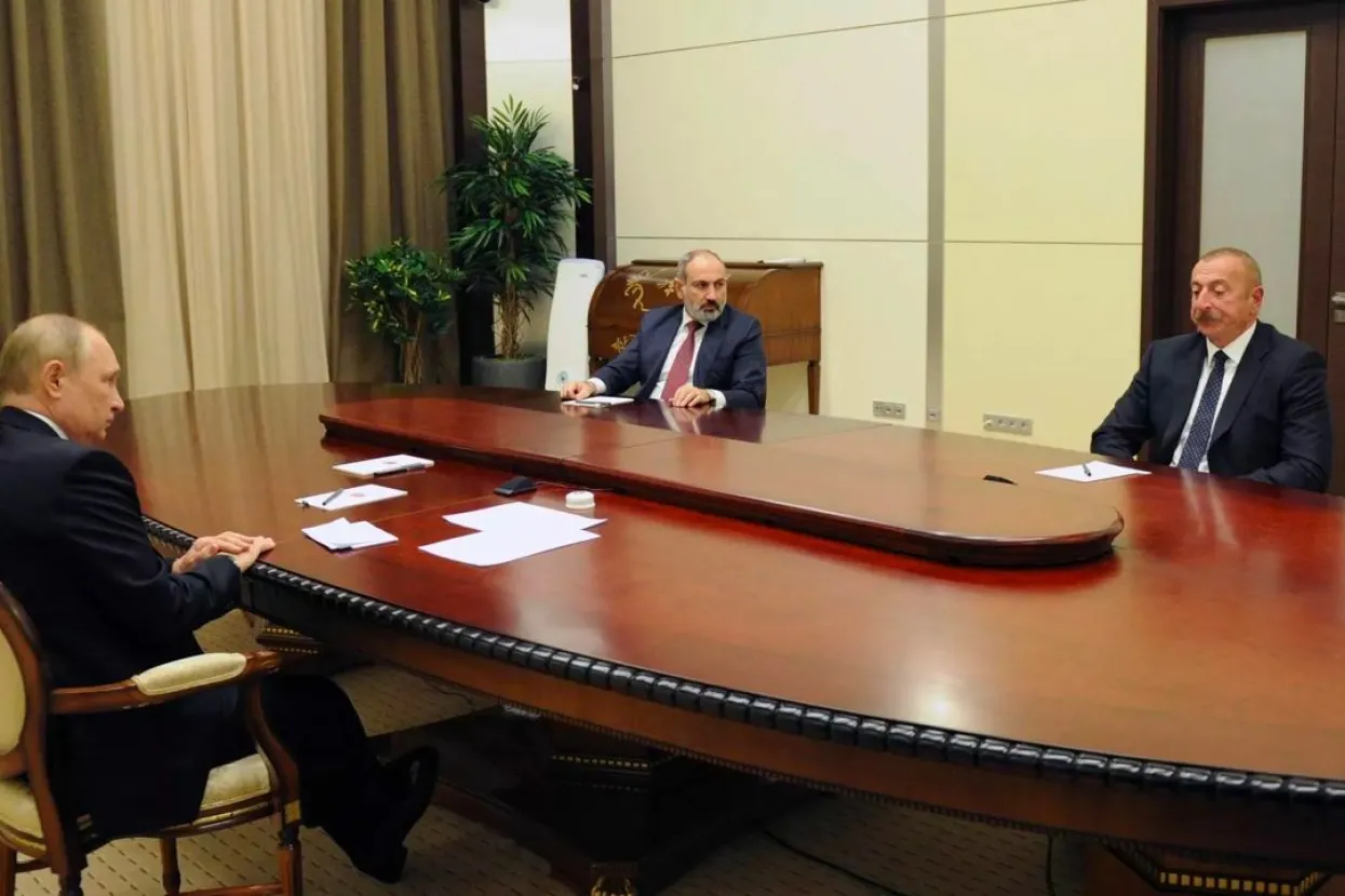 Vladimir Putin, Nikol Pa&scaron;injan i Ilham Alijev