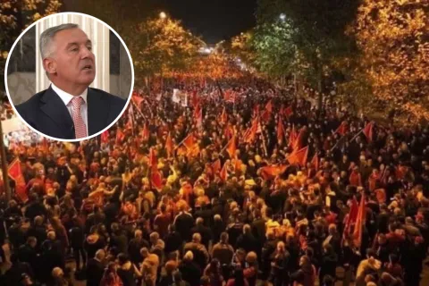 Milo Đukanović o prosvjedu