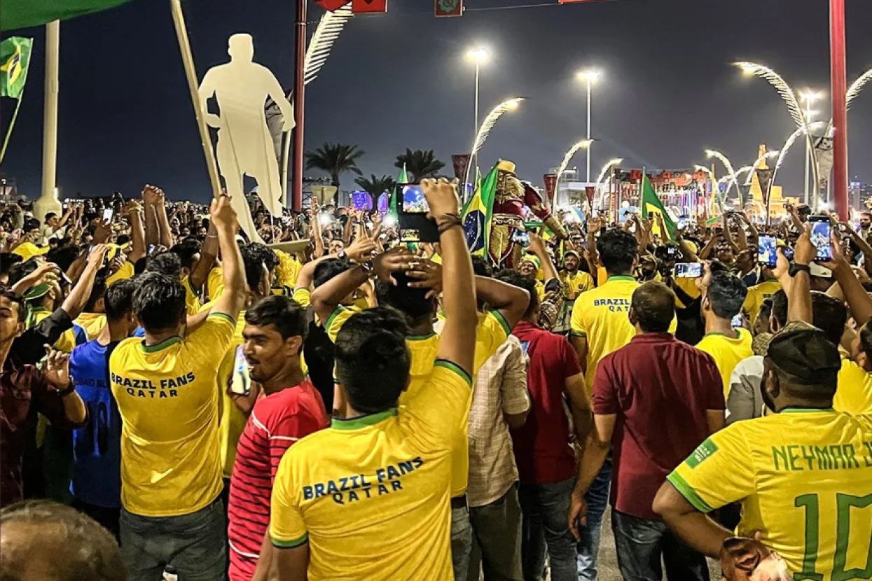 Brazilski navijači u Kataru