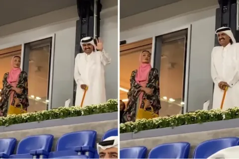 Šeik pozdravlja Brazilku, njegovoj supruzi se to baš i ne sviđa