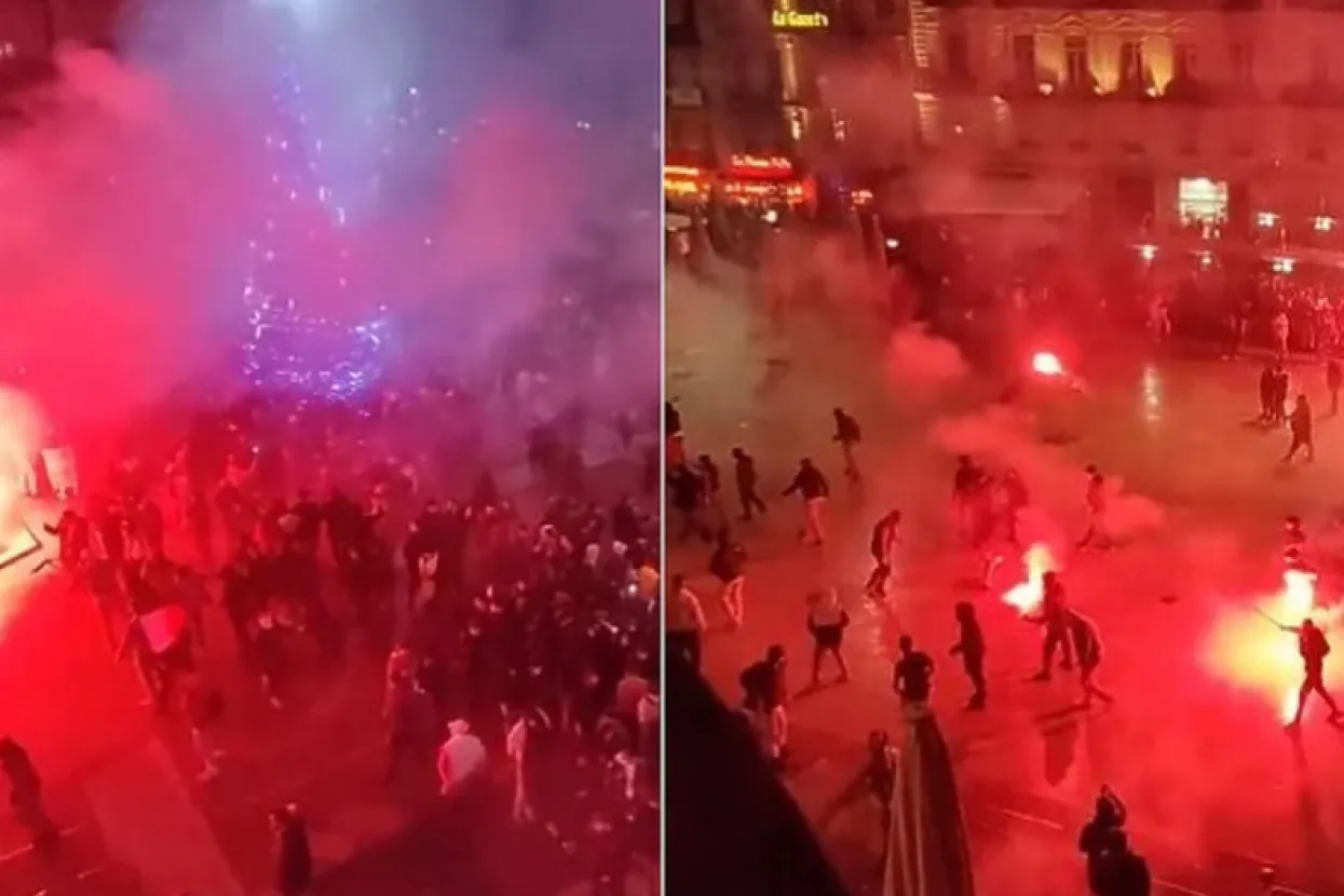 Sukob navijača Francuske i Maroka