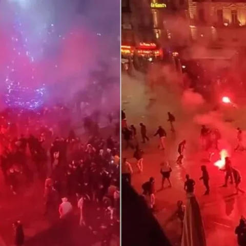 Sukob navijača Francuske i Maroka