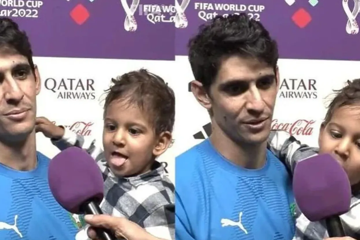 Yassine Bounou tijekom intervjua