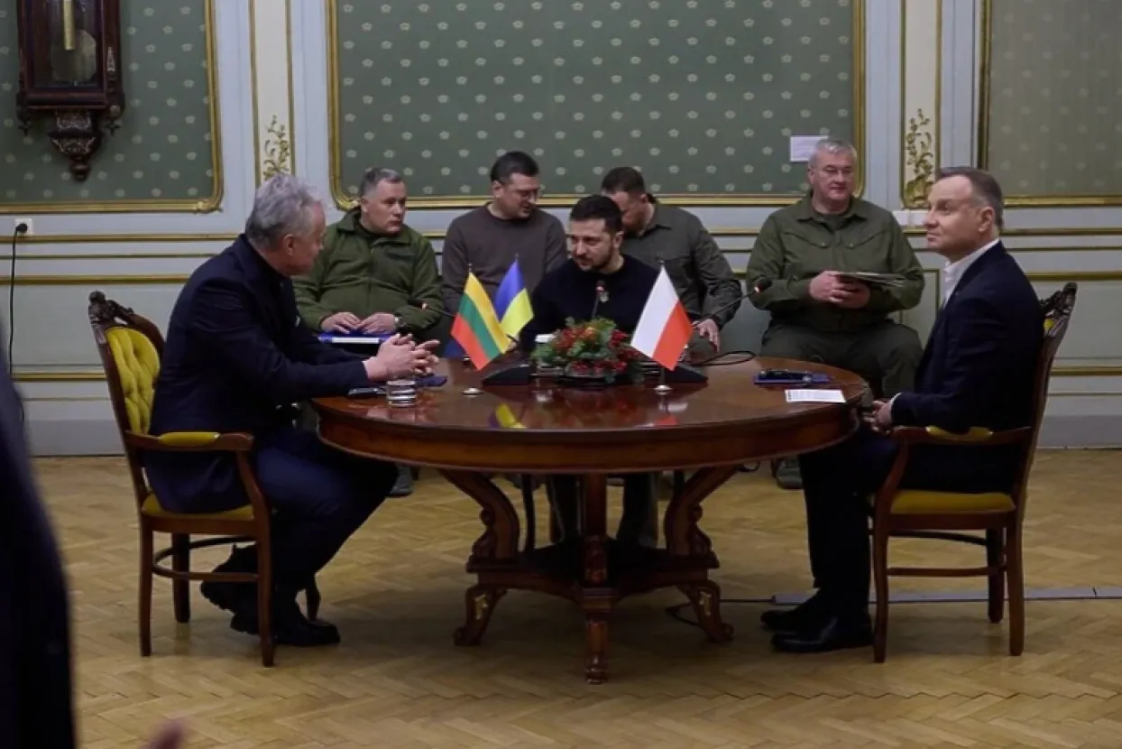 Predsjednici Ukrajine, Poljske i Litve u Lavovu