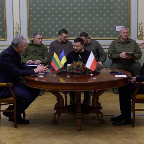 Predsjednici Ukrajine, Poljske i Litve u Lavovu