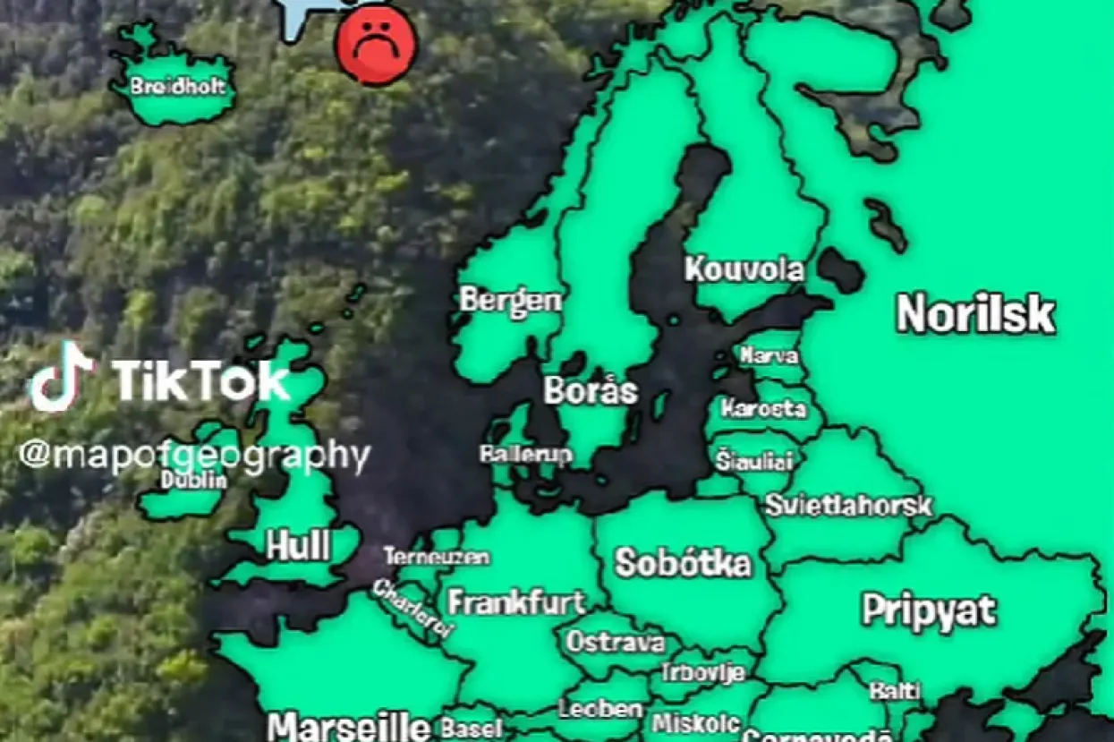 Mapa s TikToka