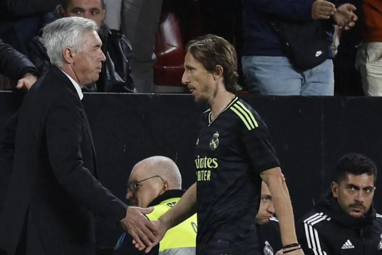 Carlo Ancelotti i Luka Modrić