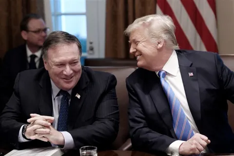 Pompeo i Trump