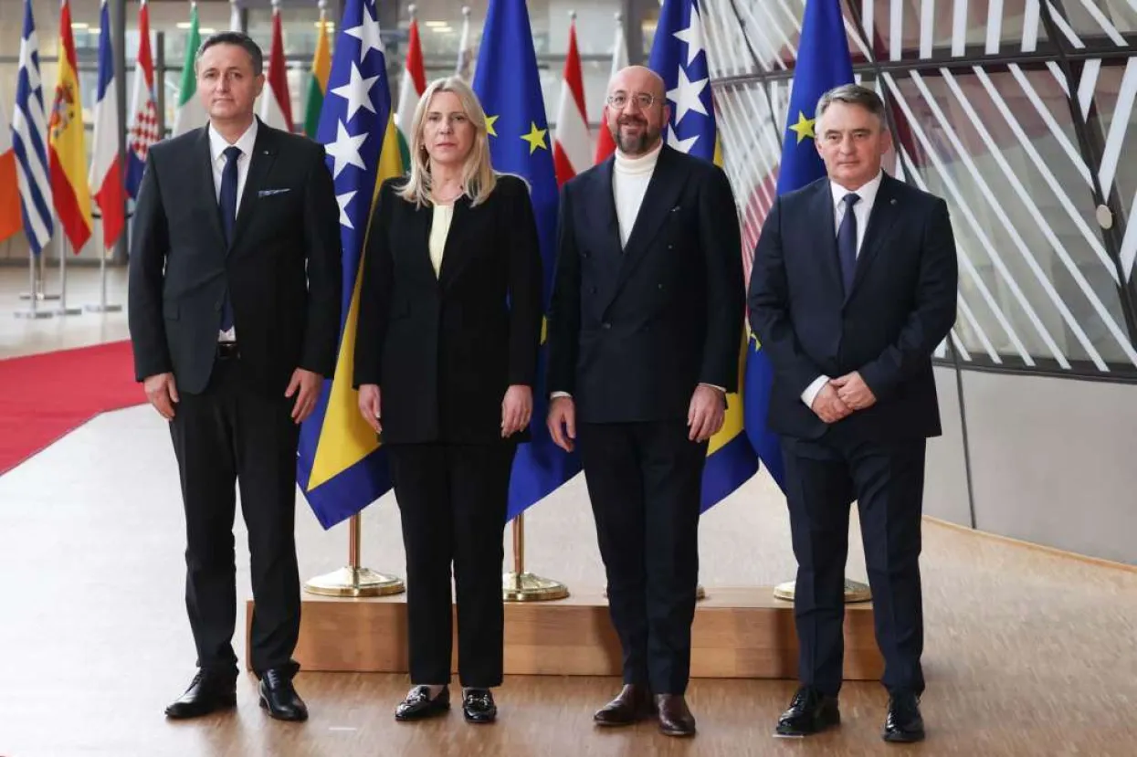 Članovi Predsjedni&scaron;tva BiH u Bruxellesu