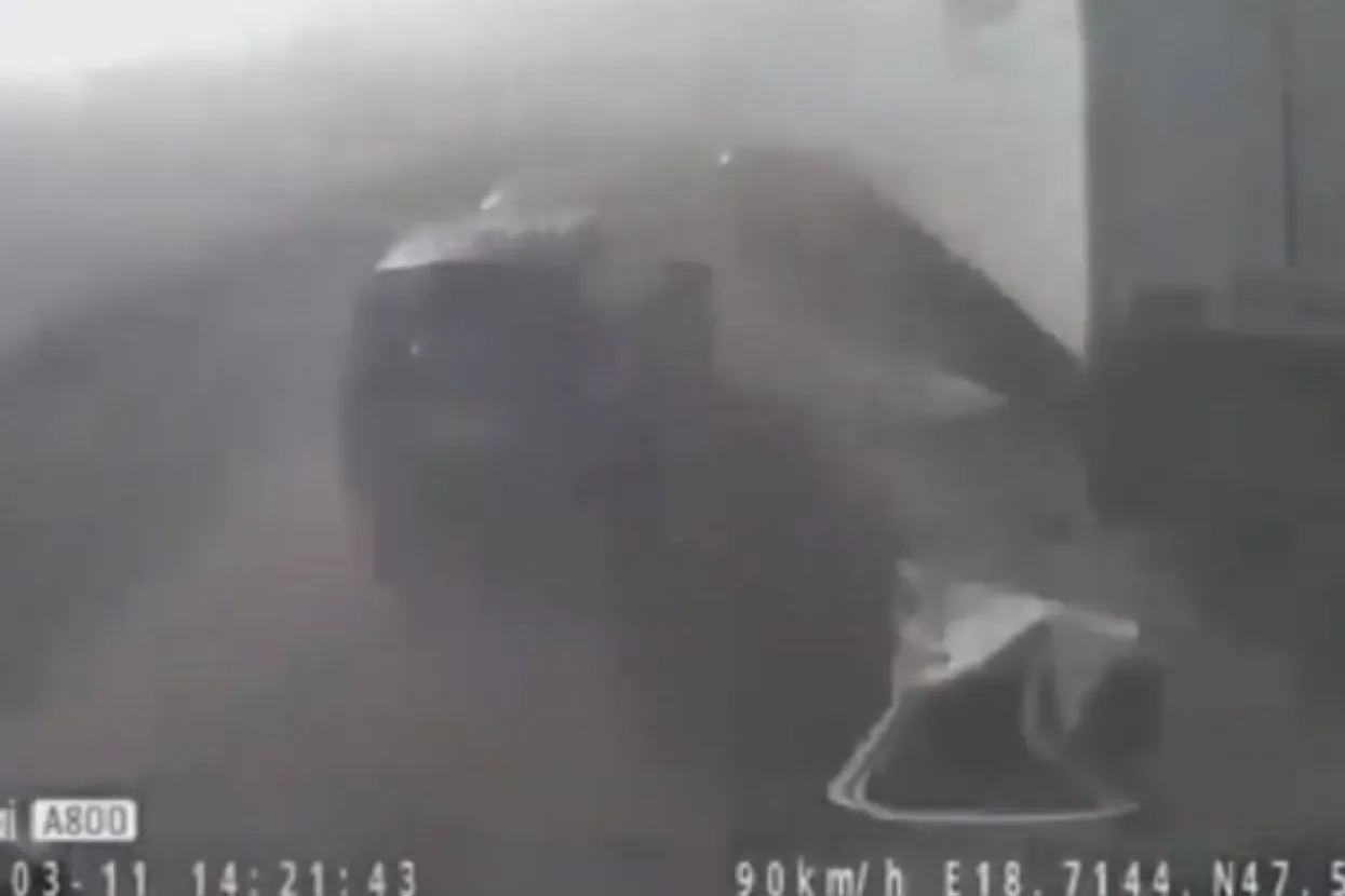 Lančani sudar u Mađarskoj