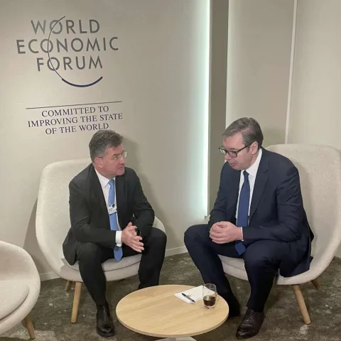 Miroslav Lajčak i Aleksandar Vučić