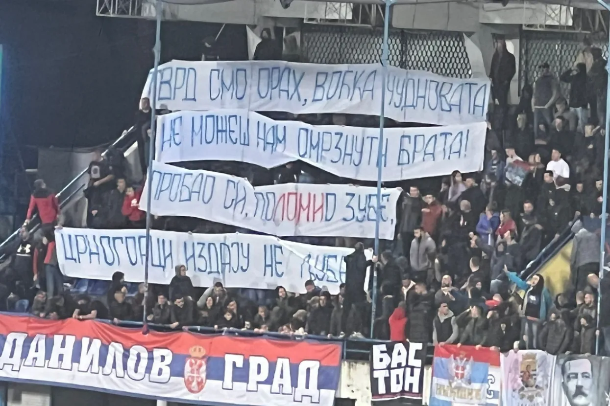 Transparent srpskih navijača