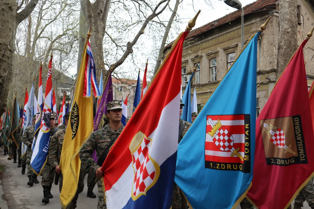 Obilježavanje obljetnice HVO-a u Mostaru