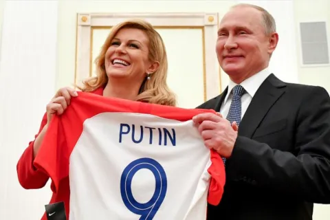 Kolinda Grabar-Kitarović i Vladimir Putin