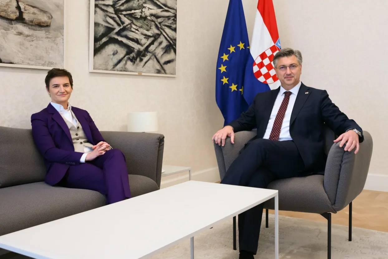 Ana Brnabić i Andrej Plenković