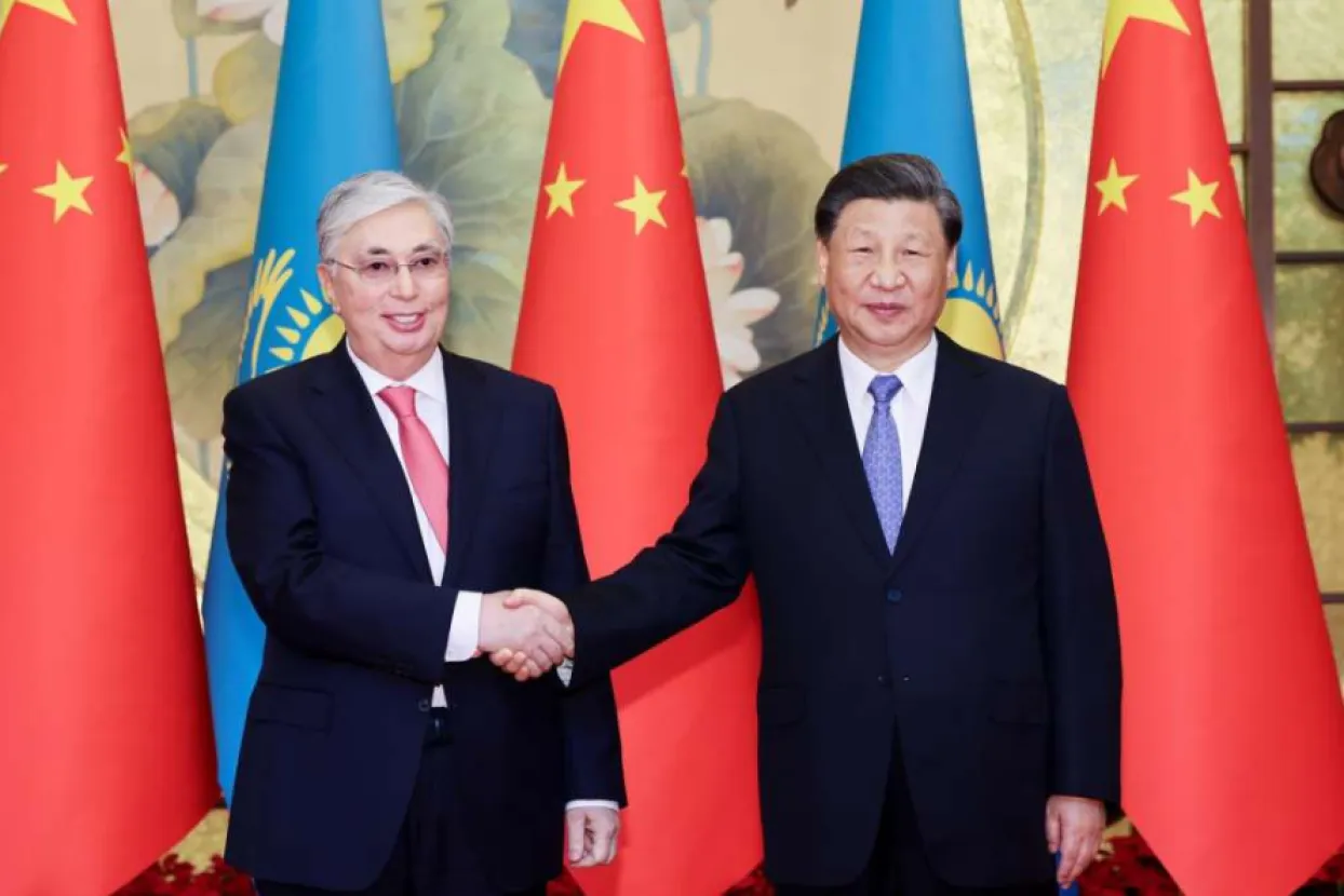 Kasym-Džomart Tokajev i Xi Jinping