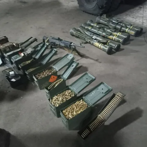 Rusija tvrdi da je likvidirala borce koji su ušli iz Ukrajine. Na slici zarobljeno oružje