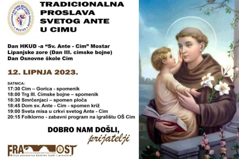Proslava blagdana sv. Ante u Cimu