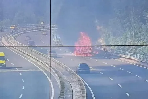 Zapalio se kamion na A1