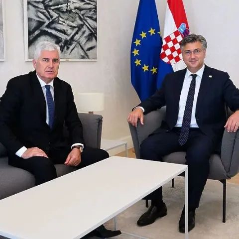 Čović s Plenkovićem