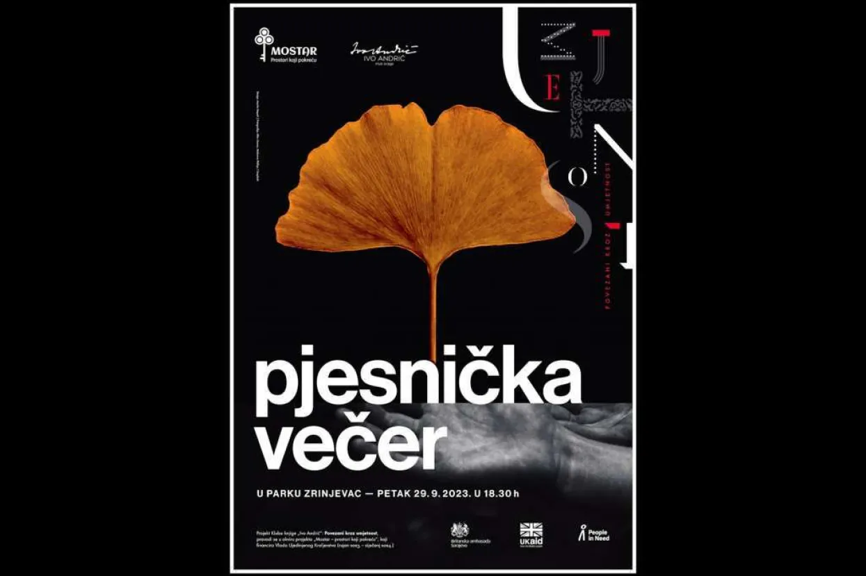 Pjesnička večer u parku Zrinjevac u Mostaru