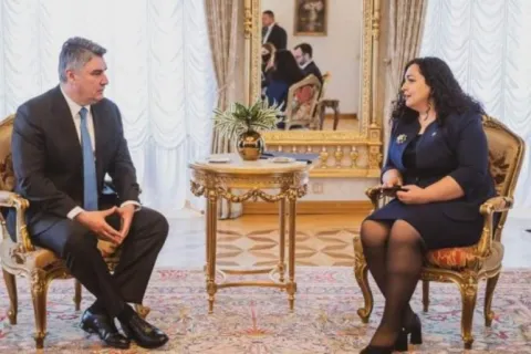 Zoran Milanović i Vjosa Osmani