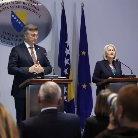 Andrej Plenković i Borjana Krišto