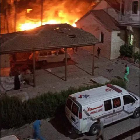 Bolnica u Gazi u plamenu