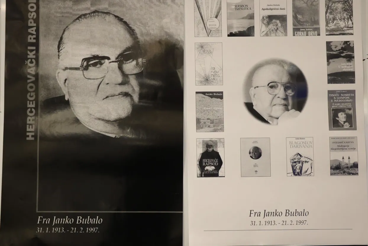 MOSTAR, 30. listopada (FENA) вЂ" U Mostaru je u ponedjeljak, u organizaciji Hrvatske akademije za znanost i umjetnost Bosne i Hercegovine (HAZU BIH), odrЕѕan okrugli stol u povodu 110. obljetnice roД'enja knjiЕѕevnika i sveД&Dagger;enika fra Janka Bubala.(Foto FENA/Branka Soldo)<br><br>