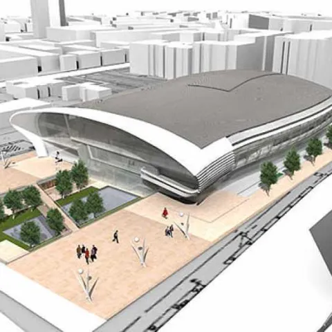 Maketa sportske dvorane u Mostaru