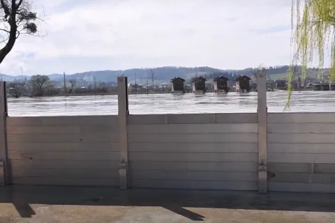 Protupoplavni sustav u Hrvatskoj Kostajnici