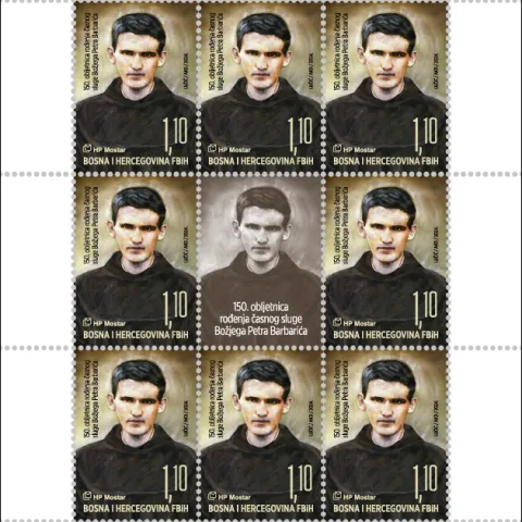 HP Mostar prigodnom markom obilježava 150. obljetnicu rođenja sluge Božijega Petra Barbarića