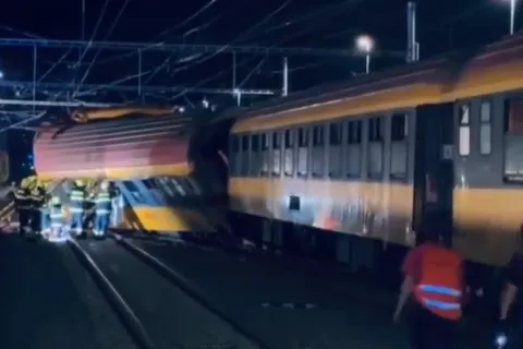 Sudar vlakova u Če&scaron;koj