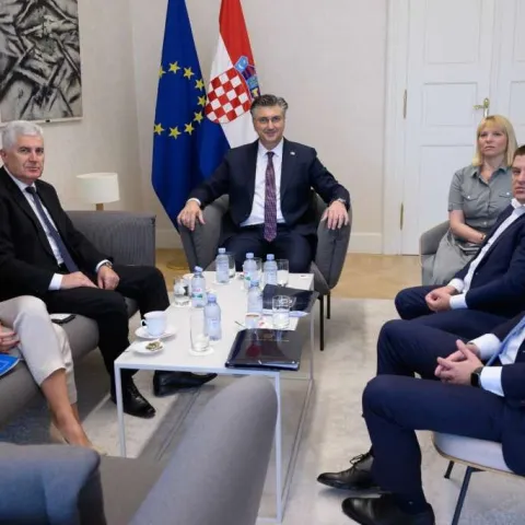 Susret Čovića i Plenkovića