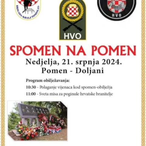 Na Pomenu komemorativni program u spomen na poginule hrvatske branitelje