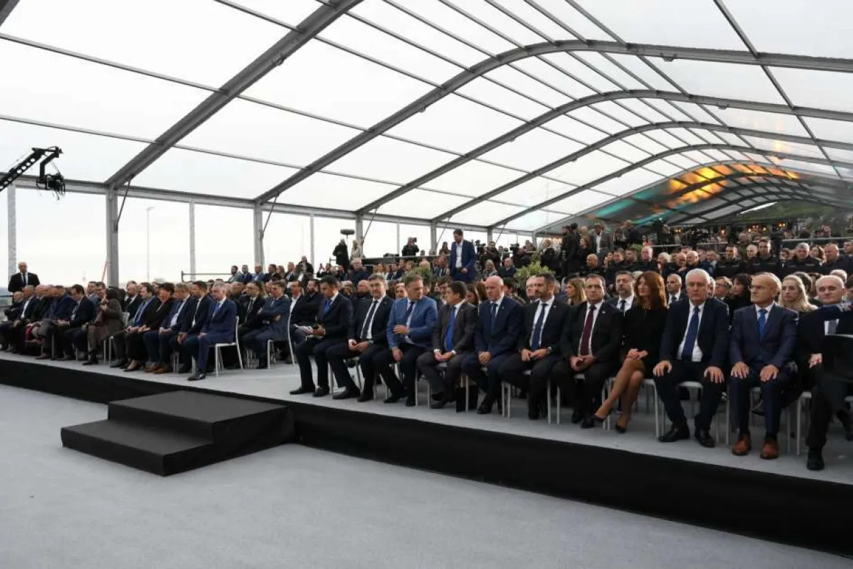 Ministrica Katić na svečanom otvorenju druge cijevi tunela Učka 