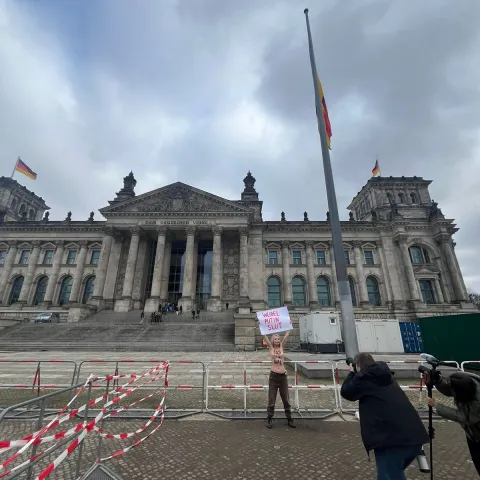 Feministkinje u Berlinu i Kijevu polugole prosvjedovale protiv AfD-a 