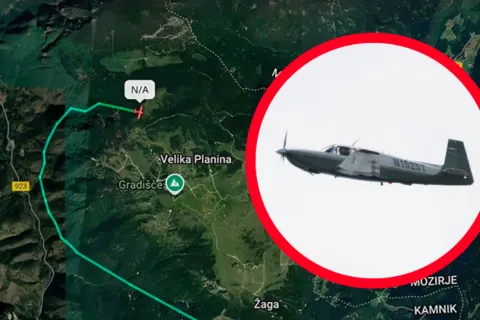 Iznad Slovenije nestao mali avion 