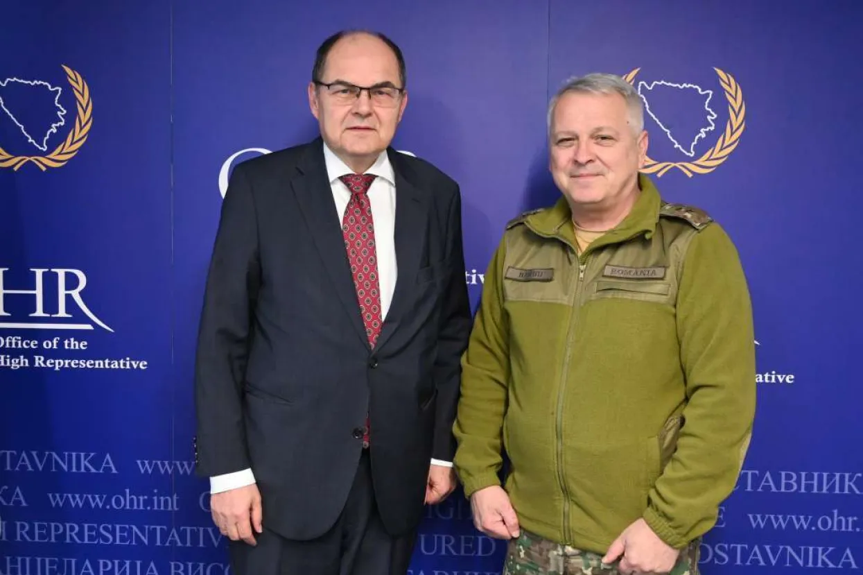 Visoki predstavnik za BiH Christian Schmidt sastao se sa zapovjednikom EUFOR-a general-bojnikom Florin-Marianom Barbuom