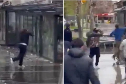 Demoliran kafić u Kočanima