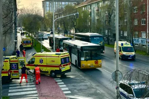 Sudar dva autobusa u Osijeku