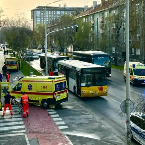 Sudar dva autobusa u Osijeku